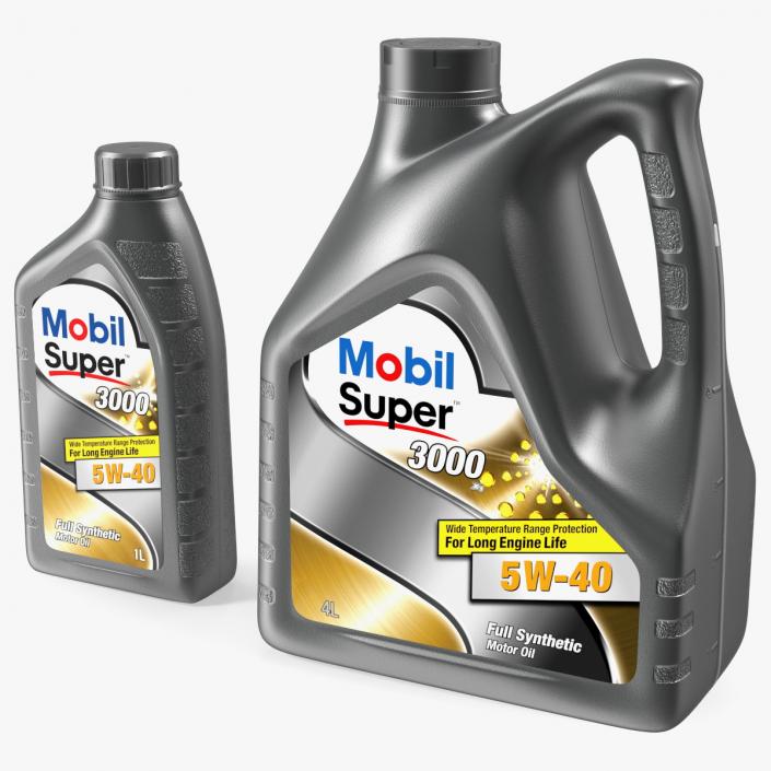 Mobil Super 3000 Bottles 3D model