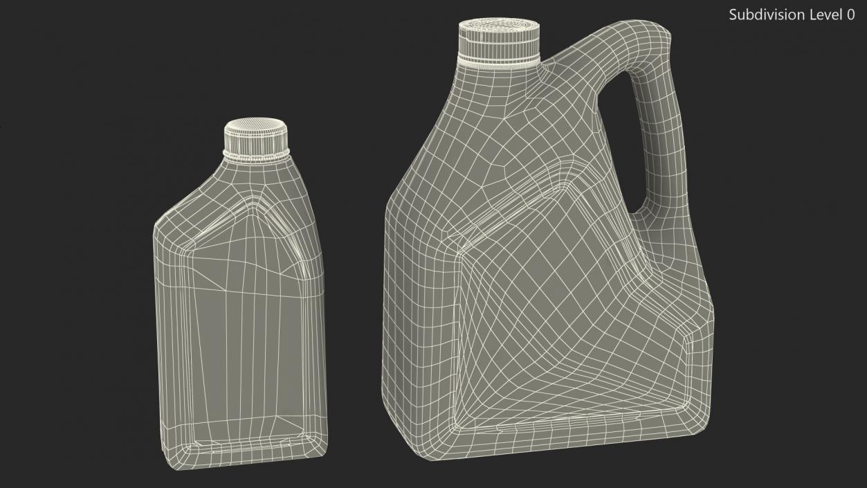 Mobil Super 3000 Bottles 3D model