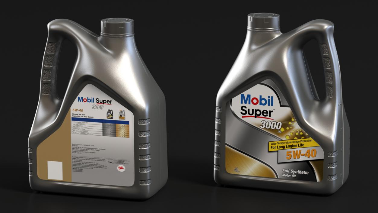 Mobil Super 3000 Bottles 3D model