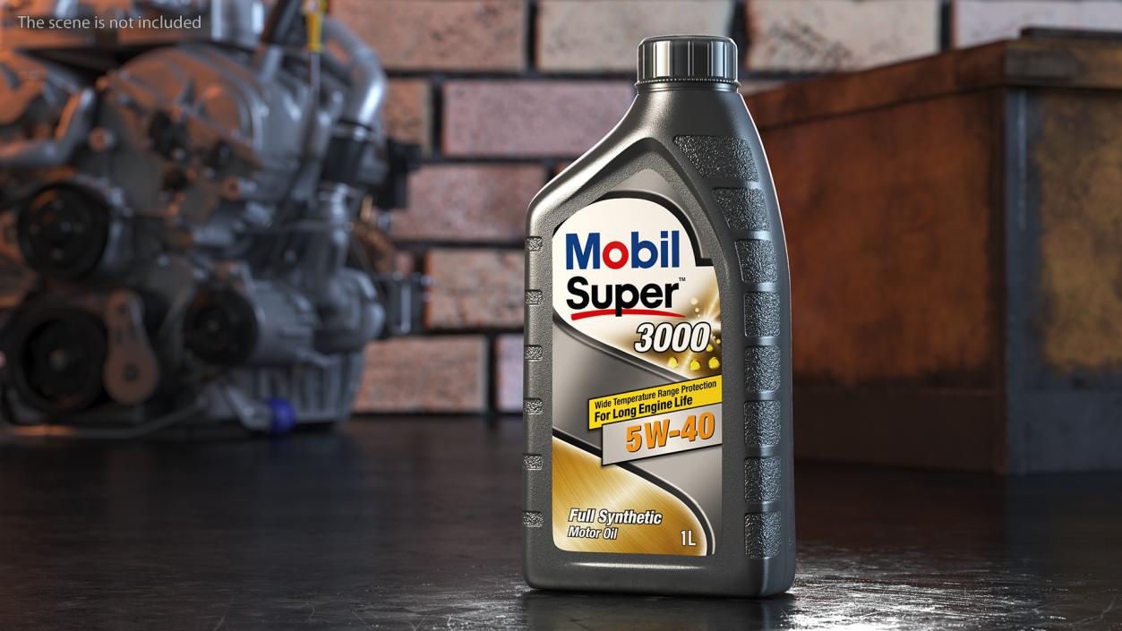 Mobil Super 3000 Bottles 3D model