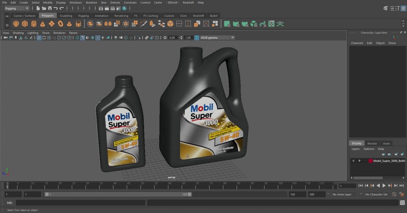 Mobil Super 3000 Bottles 3D model