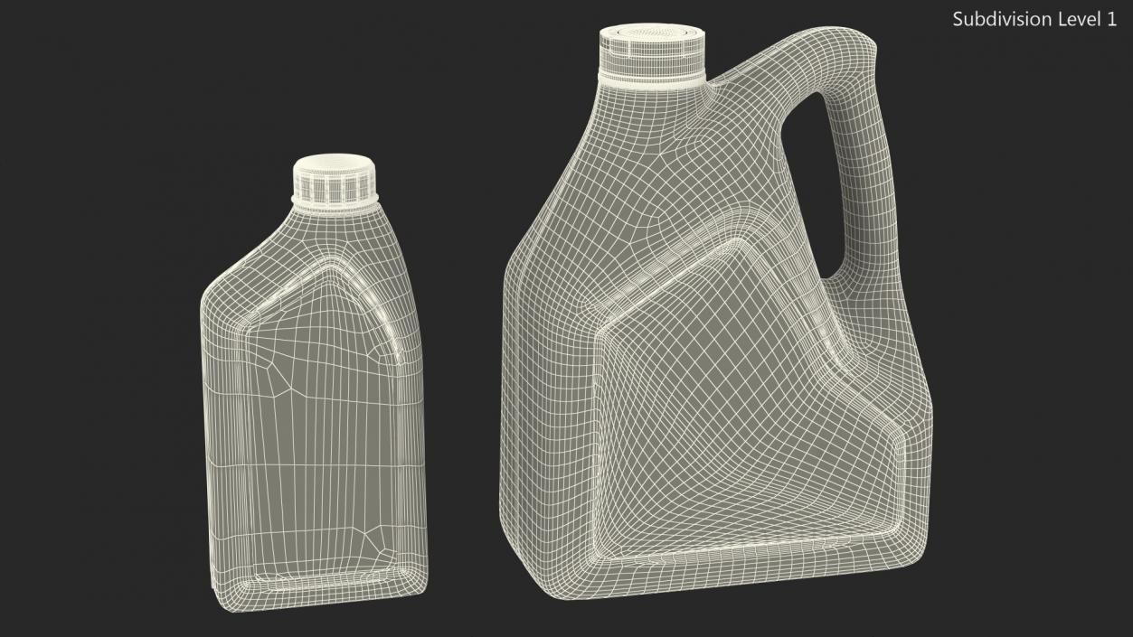 Mobil Super 3000 Bottles 3D model