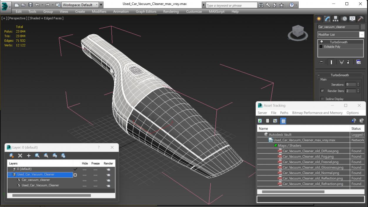 3D Used Car Vacuum Cleaner model