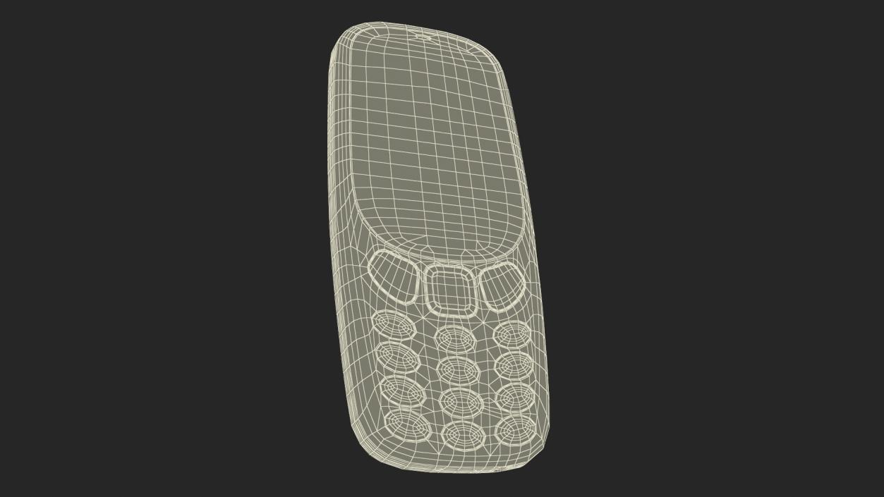 3D model Red Nokia 3310 New Lights On 2