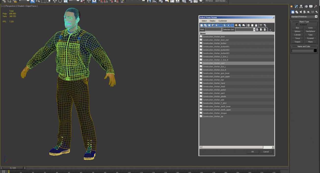 3D model Worker