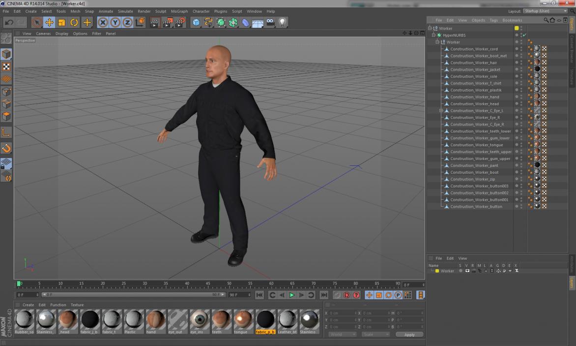 3D model Worker