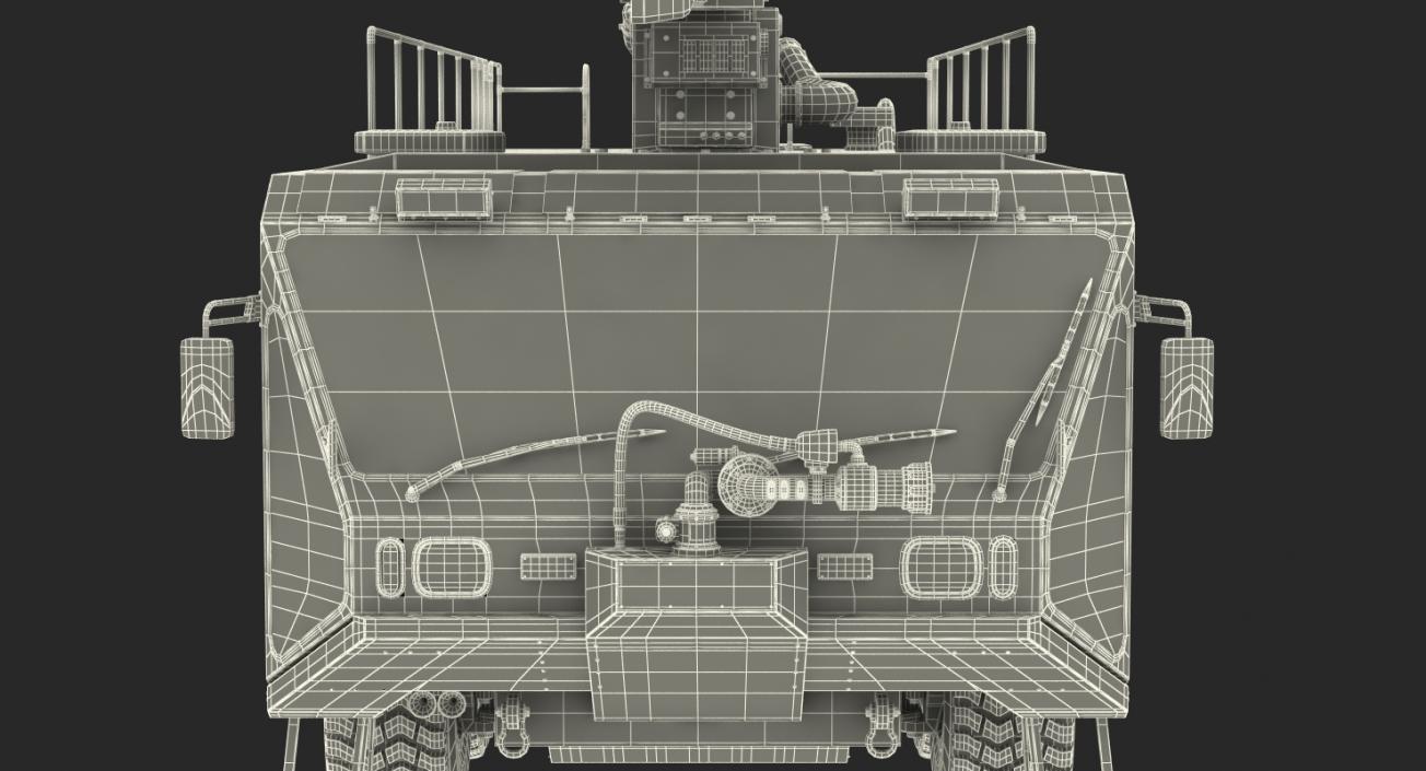 Oshkosh Striker 4500 ARFF Airport Engine Rigged 3D