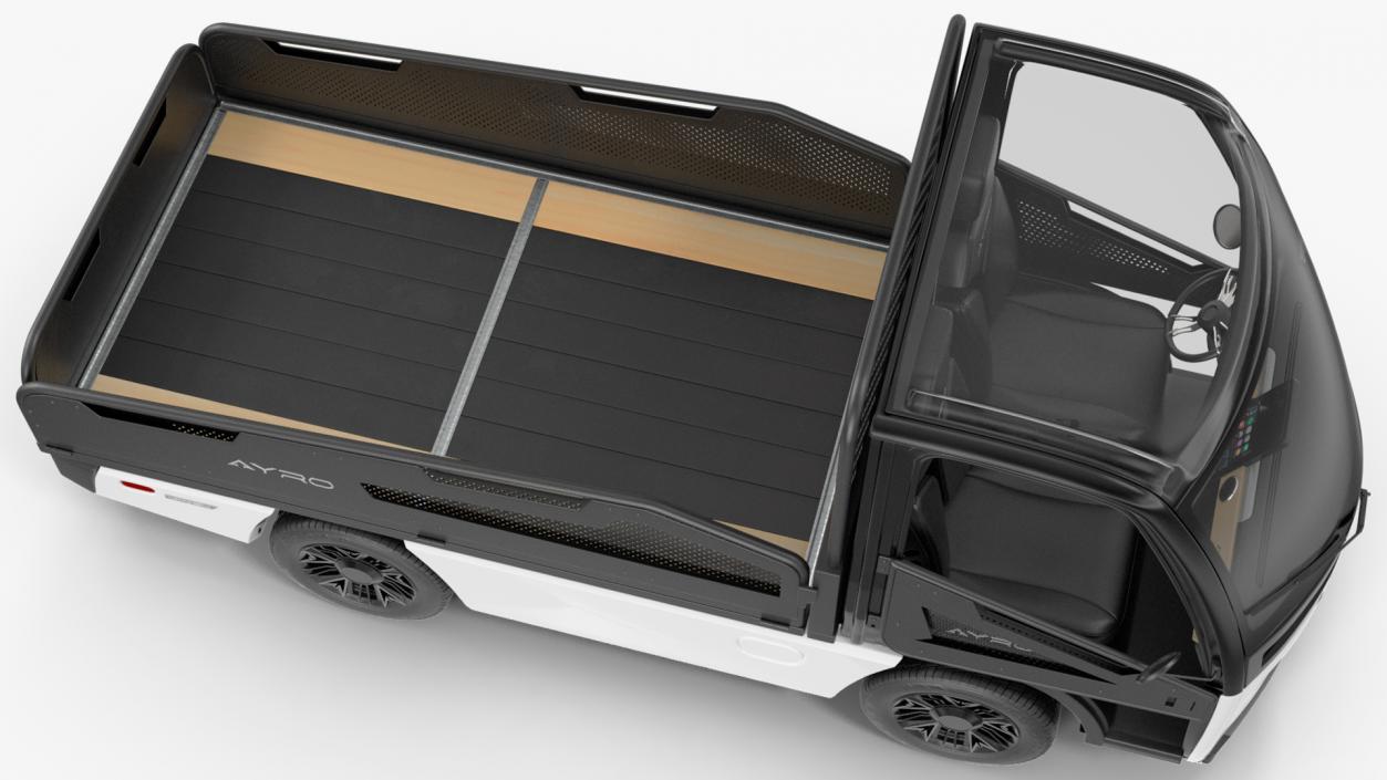 3D AYRO Vanish Electric Mini Truck Pickup Bed Rigged for Cinema 4D model