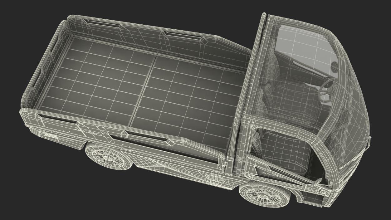 3D AYRO Vanish Electric Mini Truck Pickup Bed Rigged for Cinema 4D model