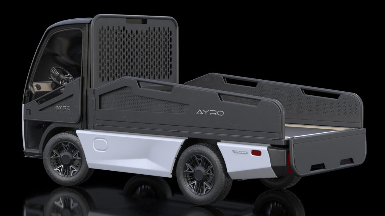 3D AYRO Vanish Electric Mini Truck Pickup Bed Rigged for Cinema 4D model