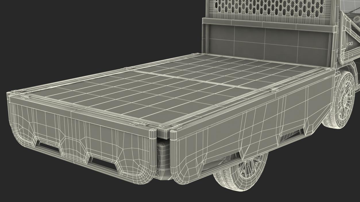 3D AYRO Vanish Electric Mini Truck Pickup Bed Rigged for Cinema 4D model