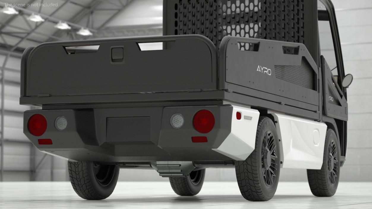 3D AYRO Vanish Electric Mini Truck Pickup Bed Rigged for Cinema 4D model