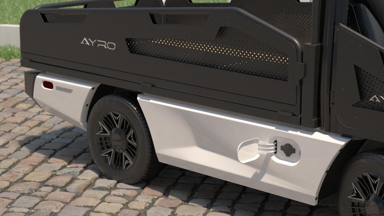 3D AYRO Vanish Electric Mini Truck Pickup Bed Rigged for Cinema 4D model