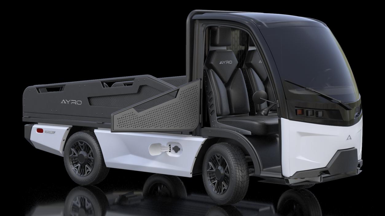 3D AYRO Vanish Electric Mini Truck Pickup Bed Rigged for Cinema 4D model