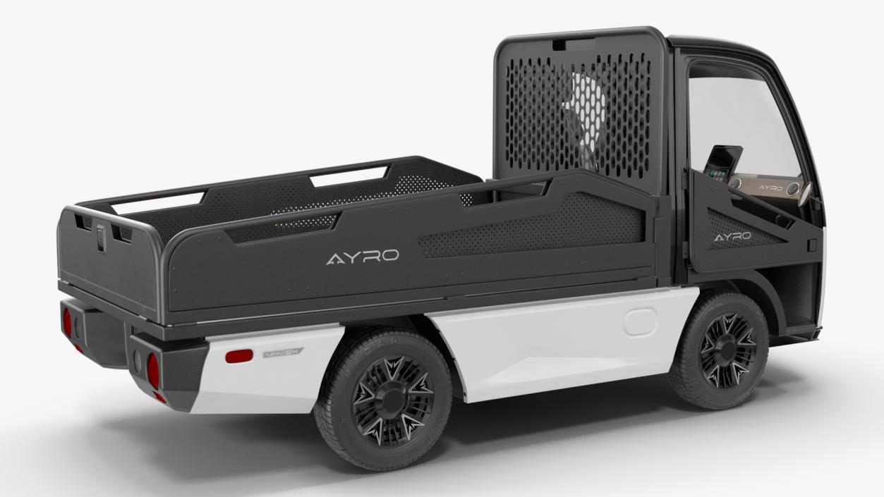 3D AYRO Vanish Electric Mini Truck Pickup Bed Rigged for Cinema 4D model