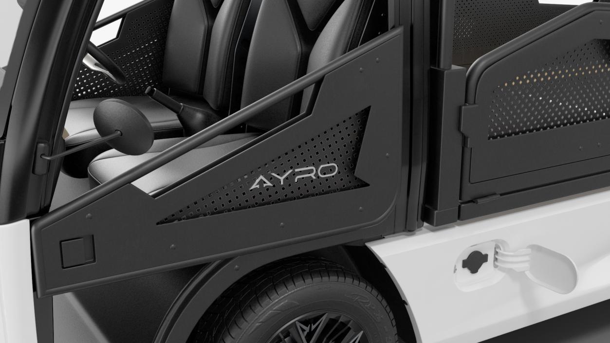 3D AYRO Vanish Electric Mini Truck Pickup Bed Rigged for Cinema 4D model