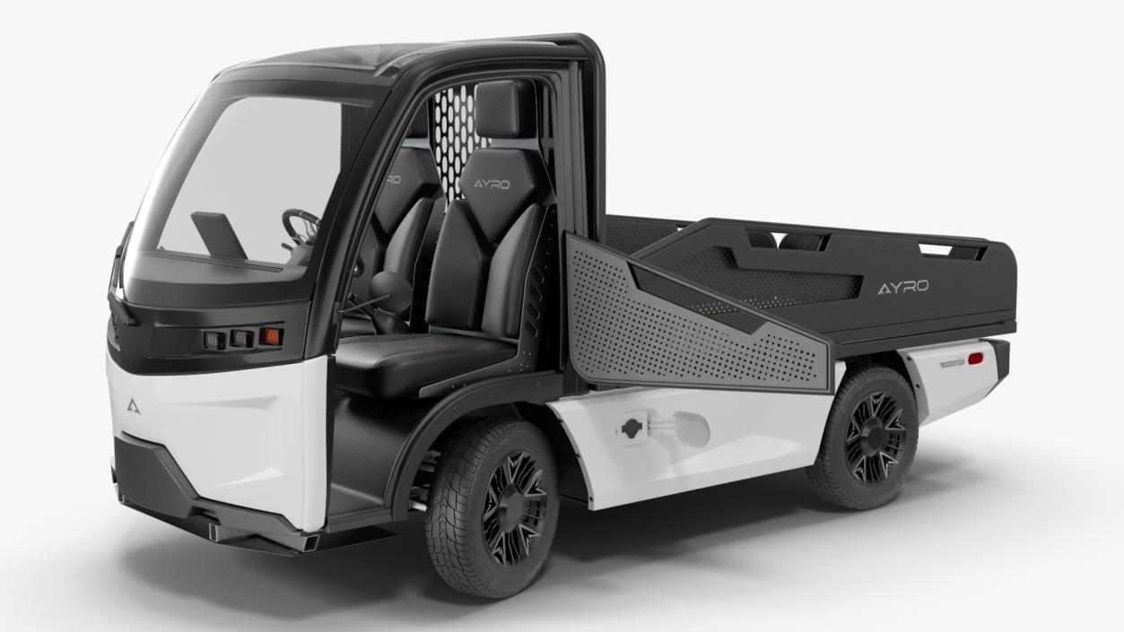 3D AYRO Vanish Electric Mini Truck Pickup Bed Rigged for Cinema 4D model