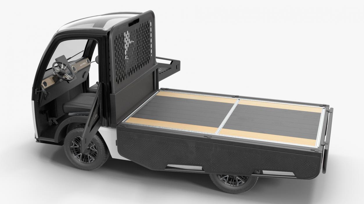 3D AYRO Vanish Electric Mini Truck Pickup Bed Rigged for Cinema 4D model