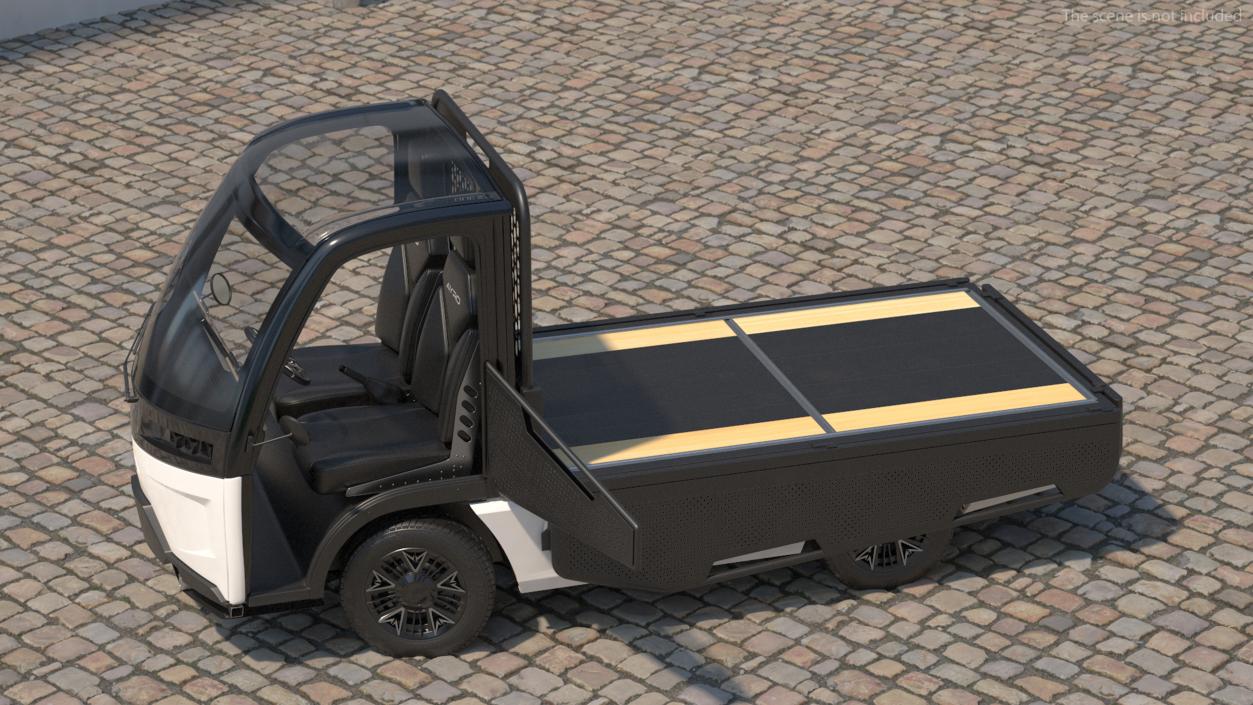 3D AYRO Vanish Electric Mini Truck Pickup Bed Rigged for Cinema 4D model