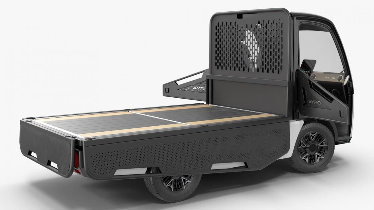 3D AYRO Vanish Electric Mini Truck Pickup Bed Rigged for Cinema 4D model