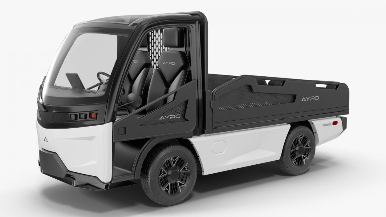 3D AYRO Vanish Electric Mini Truck Pickup Bed Rigged for Cinema 4D model