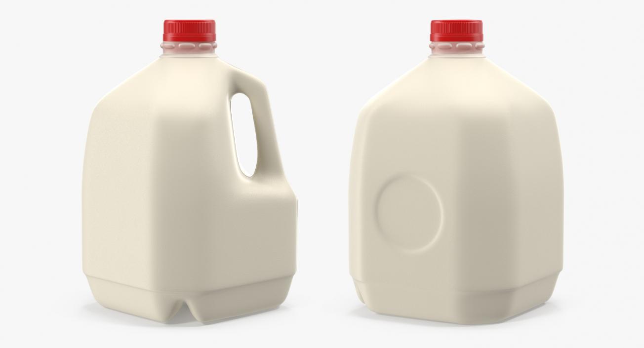 Plastic Milk Bottle Generic 3D