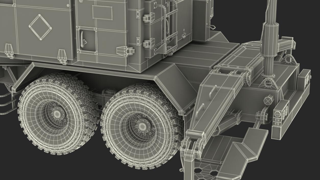 3D Camouflage Patriot AN MPQ53 Radar model