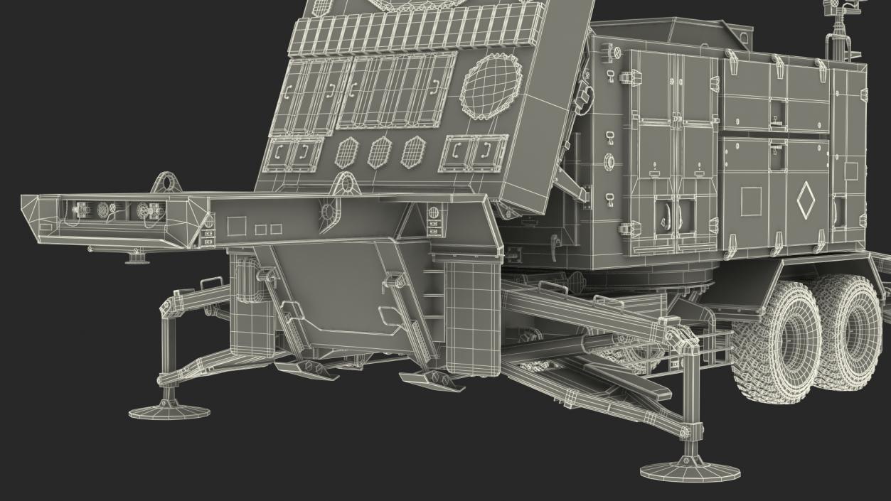 3D Camouflage Patriot AN MPQ53 Radar model