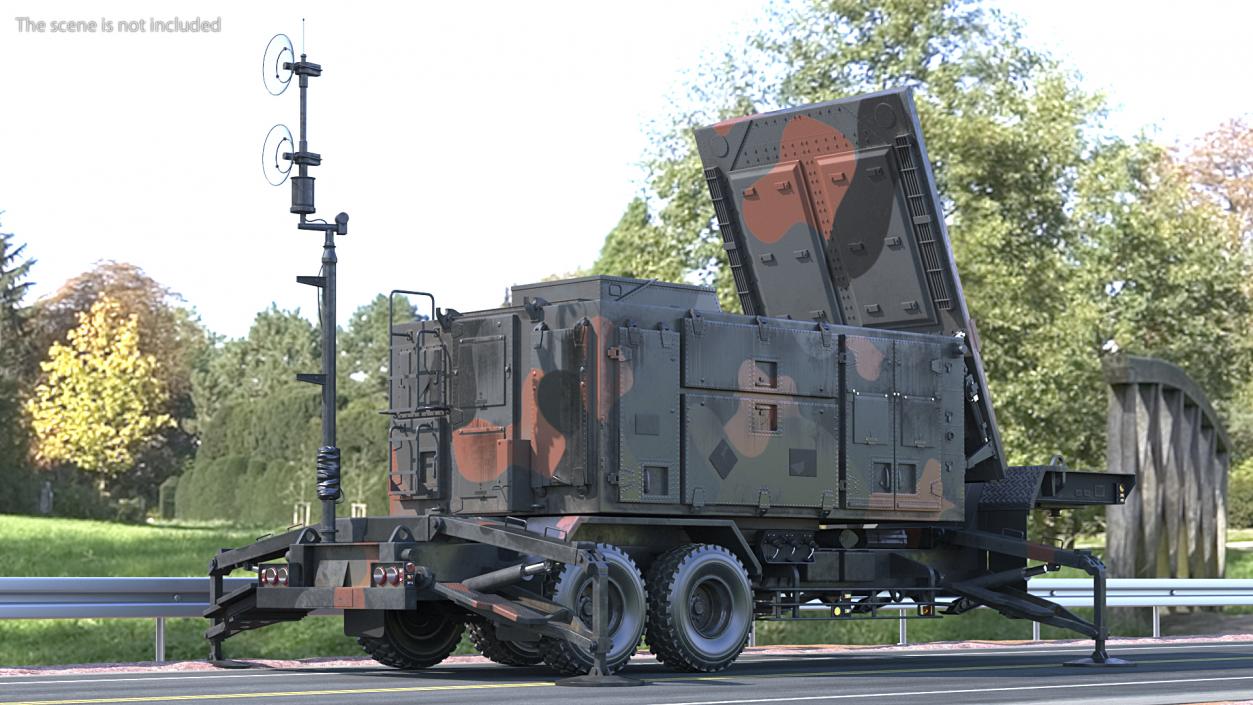 3D Camouflage Patriot AN MPQ53 Radar model