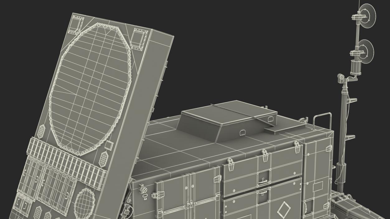 3D Camouflage Patriot AN MPQ53 Radar model