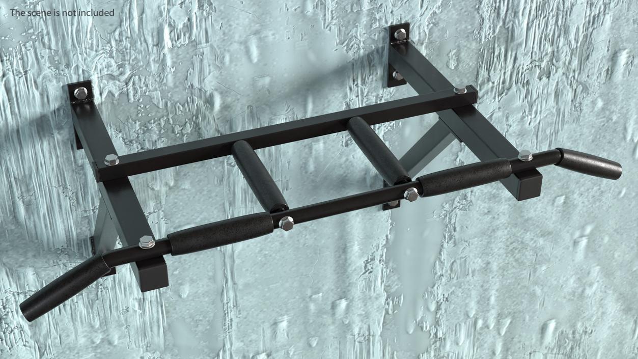 Wall Mounted Pull Up Bar 3D model