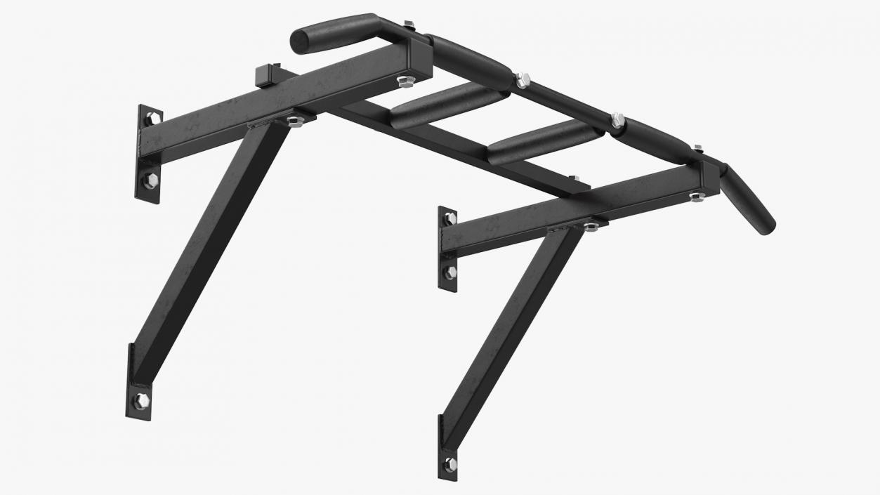 Wall Mounted Pull Up Bar 3D model