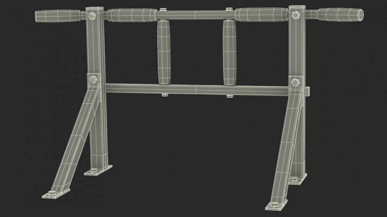 Wall Mounted Pull Up Bar 3D model