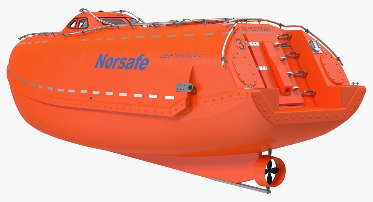 3D model Electric Powered Lifeboat