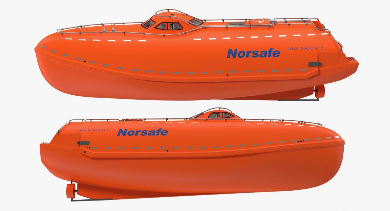 3D model Electric Powered Lifeboat