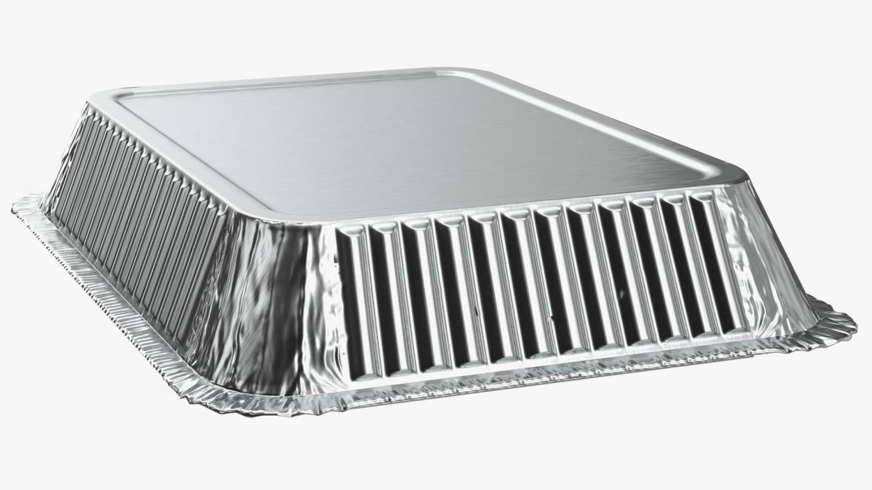 Disposable Aluminum Foil Food Container 3D model