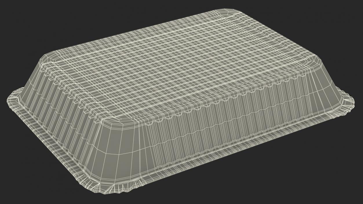 Disposable Aluminum Foil Food Container 3D model