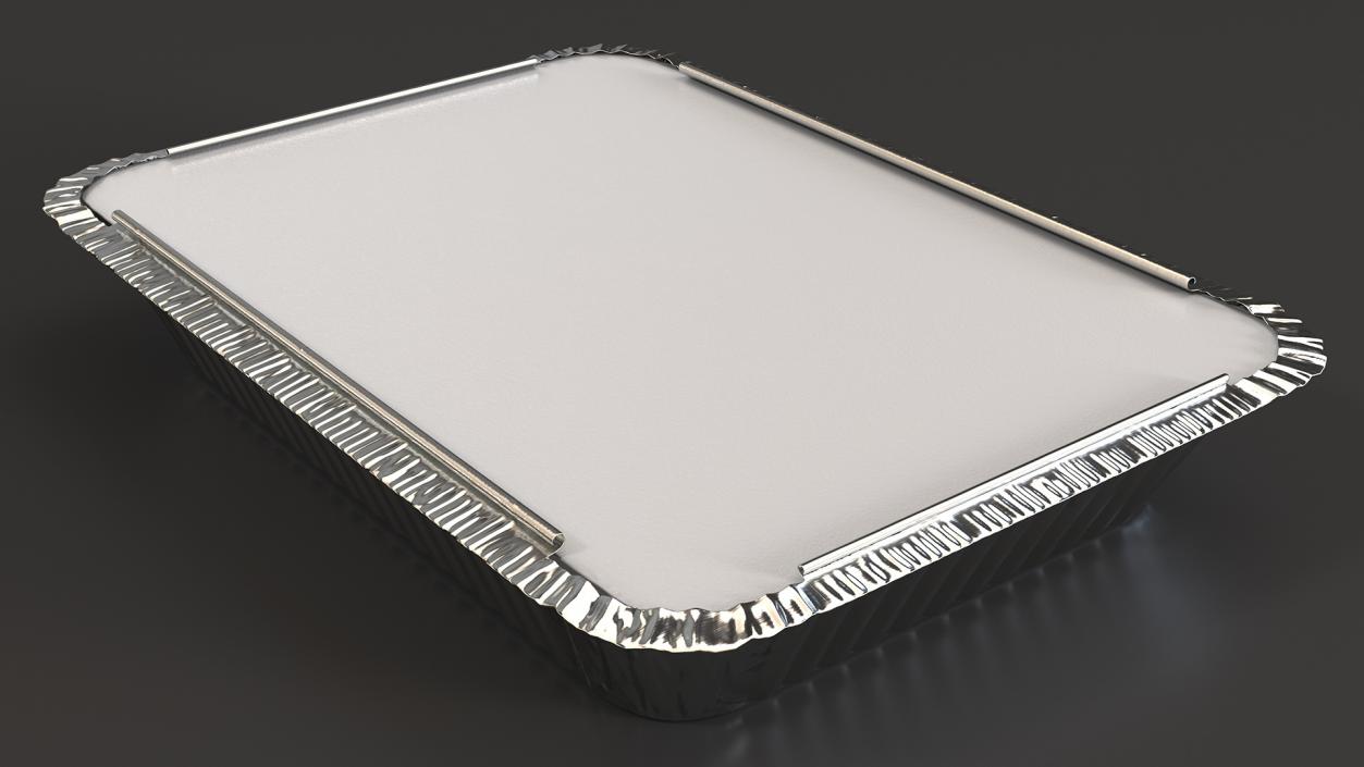 Disposable Aluminum Foil Food Container 3D model