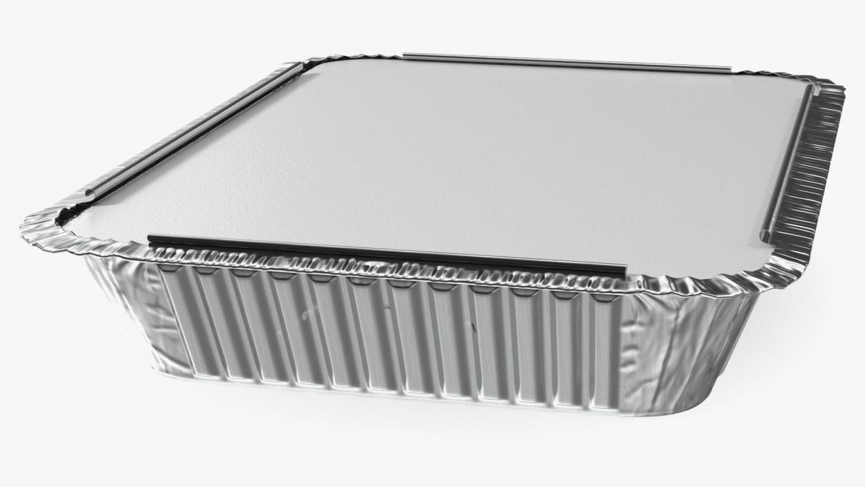 Disposable Aluminum Foil Food Container 3D model