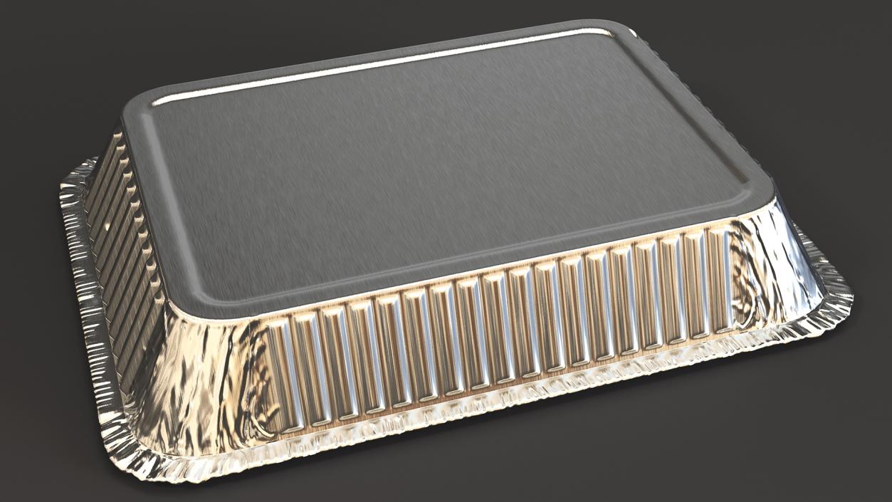 Disposable Aluminum Foil Food Container 3D model