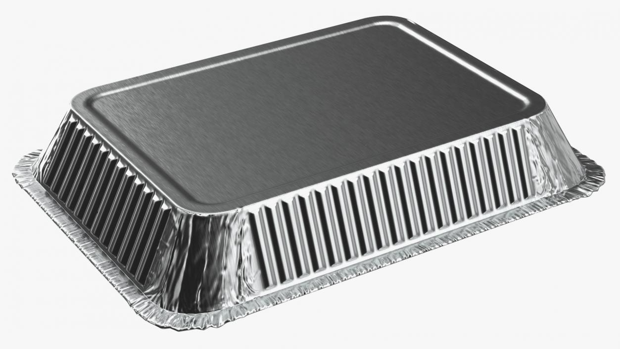 Disposable Aluminum Foil Food Container 3D model