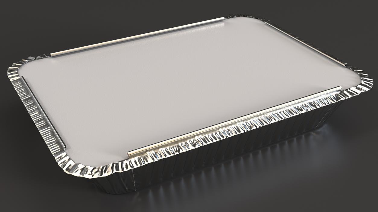 Disposable Aluminum Foil Food Container 3D model