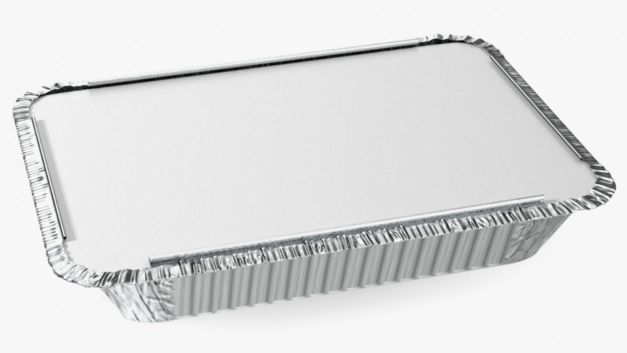 Disposable Aluminum Foil Food Container 3D model