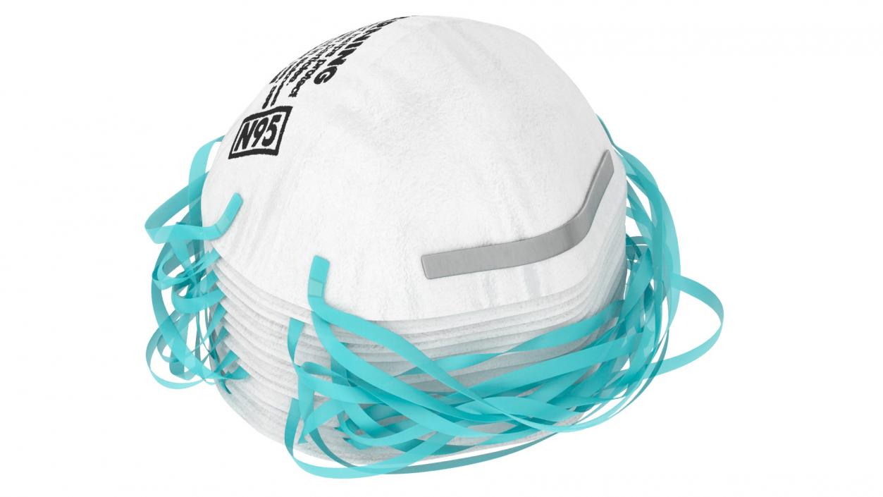 3D Particulate Respirator N95 Class Stack model