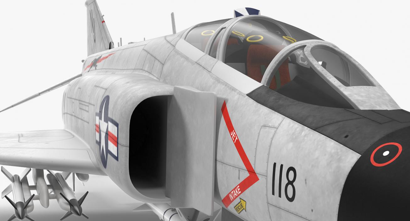 3D Rigged US Military Airplanes Collection 2