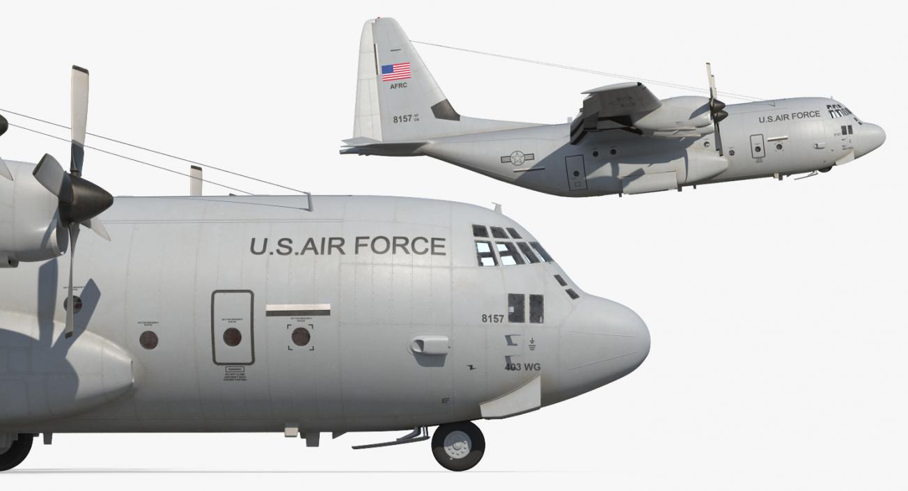 3D Rigged US Military Airplanes Collection 2