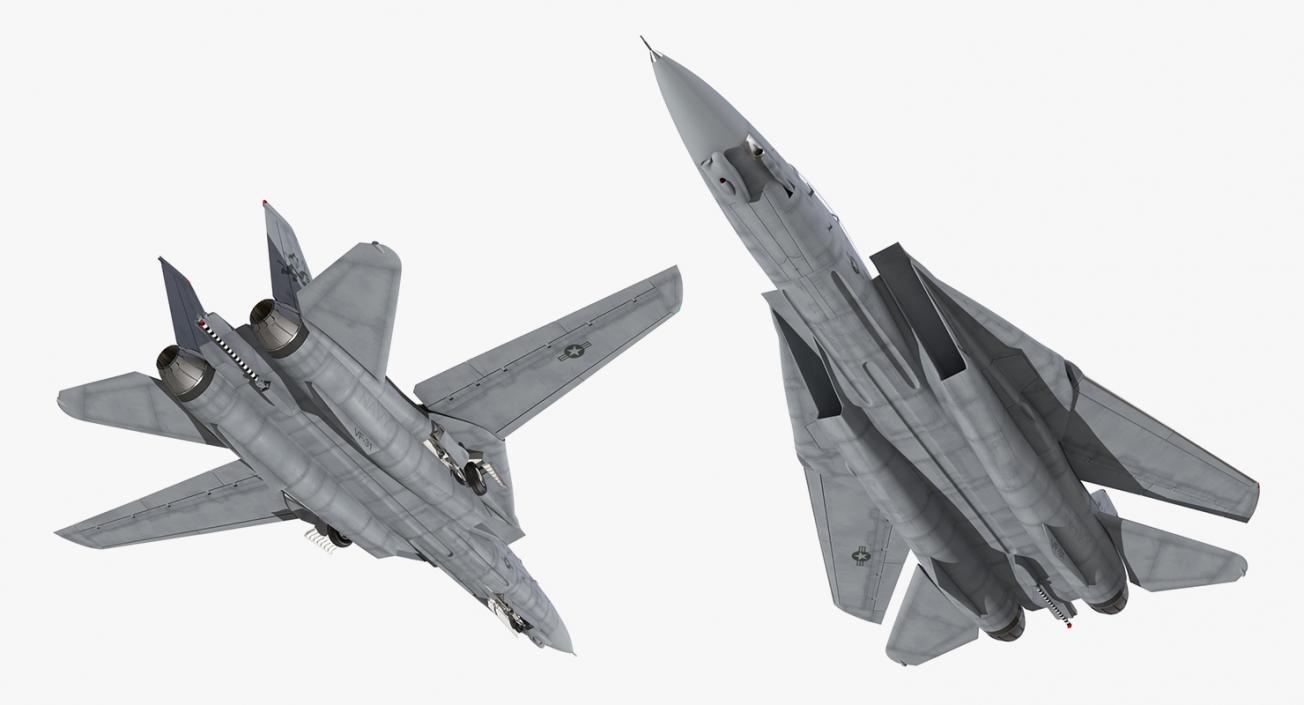 3D Rigged US Military Airplanes Collection 2