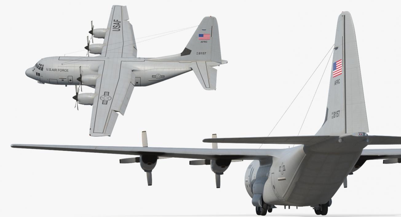 3D Rigged US Military Airplanes Collection 2