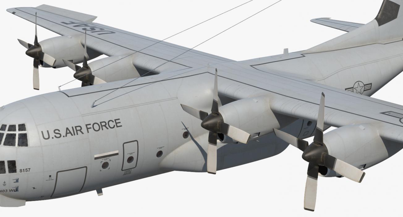 3D Rigged US Military Airplanes Collection 2