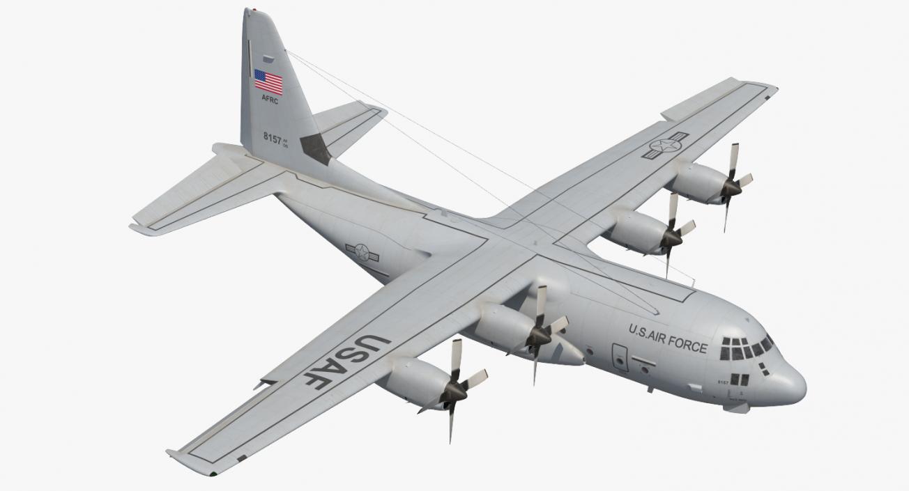 3D Rigged US Military Airplanes Collection 2